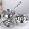 Bacia de Aço Inoxidável 304 com Tampa, Recipiente de Óleo, Pote de Banha, Tambor de Óleo, Garrafa de Tempero, Pote de Óleo para Tempero, Armazenamento de Cozinha