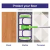 Adecuado para piezas de repuesto de cabezal de mopa de tela de microfibra húmeda y seca Swiffer Sweeper