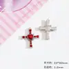Colgante de Corazón Araña Cruz de Diamante Estilo Francés Vintage Materiales para Accesorios de Collar Pendiente Hecho a Mano