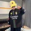 Sudadera Blanca para Niños Primavera y Otoño 2025 Nueva Camiseta Base de Otoño para Niños Mayores Top de Otoño Camiseta Moderna