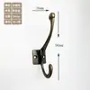 Gancho de Hardware de Aleación de Zinc Gancho Simple Gancho Doble Gancho para Ropa Accesorios Antiguos Gancho para Abrigos Decoración de Gabinete Gancho Retro