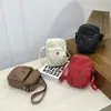 Bolsa Pequeña para Mujer, Estilo Coreano, Tela de Nylon a Cuadros de Nicho, Casual, Unisex, Ligera, Bolso de Hombro Cruzado, Bolsa para Teléfono Móvil