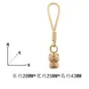 Llavero colgante creativo de madera de haya tallada de gato lindo artesanía de madera decoración de amuleto de gato perezoso para bolso venta al por mayor