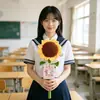 Buket de girasoles gigantes de colores, buket de girasoles tejido, un gran regalo para los maestros al inicio del ciclo escolar