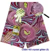 Juego de Tela de Cera Africana Estampada Decorativa de 6 Yardas Tela de Cera de Cristal Tela Super Cera Africana