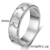Anel Europeu e Americano Transfronteiriço de 6mm Novo Personalizado para Casal Aço Titânio Regras Padrão Pneu Ouro 18K Anel Aço Inoxidável 304