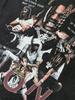 Camiseta de Manga Corta Estampada de Hip-Hop Transfronterizo Hm King Von, Lavada y Desgastada, Algodón Puro de Peso Pesado, Cuello Redondo, Hombro Caído