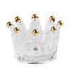 Adornos Creativos de Corona de Cristal y Vidrio Estante para Guardar Huevos de Belleza y Maquillaje Artesanía en Relieve Estilo Europeo Candelabro Cenicero