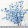 Flores para Decoração de Casamento Camélia Floral Azul Flor de Cerejeira Shopping Center Casa Flores Artificiais Arranjo de Flores de Casamento Flores para Guiar o Caminho