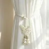 Cortinero de Perlas Mariposa de Lujo, Correa Ajustable, Hebilla de Cortina sin Taladro, Suministro al por Mayor de Fábrica