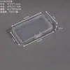 Caja Rectangular Transparente de Plástico Tapa abatible de una sola pieza A prueba de polvo Caja de Almacenamiento para Ferretería Componentes Electrónicos Caja de Embalaje para Joyería Aparejos de Pesca