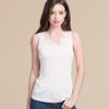 Nuevo Chaleco de Seda Tejida para Mujer en Verano, Versátil, Delgado y Sexy Encaje Base, Camisola de Seda de Morera