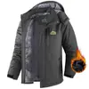 Ozone Transfronterizo Tallas Grandes Europeo y Americano Cálido Exterior Protección contra el Frío Cortavientos Impermeable Forro Polar Espesado Ropa de Montañismo Chaqueta de Algodón Abrigo Hombre