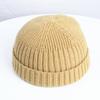 Gorro de Punto para Esquiar de Piel Sintética de Conejo Corto para Otoño e Invierno, Unisex para Exteriores Caliente de Color Sólido con Puño, Superventas Transfronterizo