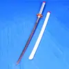 Accesorios de Cosplay de Madera Armas Tanjiro Demon Slayer Espada Nichirin Mariposa Ninja Demon Slayer Kimetsu No Yaiba Hoja Sin Afilar