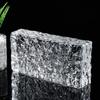 Tijolo de vidro super branco tijolo de cristal quadrado transparente parede divisória banheiro rede vermelha arte sólido dupla face tijolo de gelo