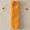 Meias de Chão de Urso Femininas de Inverno Sem Pêlos Antiderrapantes para Casa Meias de Tecido Coral para Dormir Meias Espessas Quentes de Lua