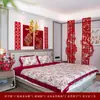 Decoración de Habitación de Boda con Tiras de Papel Calado de Dragón y Fénix, Carácter de Doble Felicidad, Atrezo de Foto de Lujo y Artículos de Decoración de Fondo Grandiosos