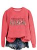 Amazon Elegante Sudadera Combinable felicidad es ser abuela Moda Top Holgado para Mujer