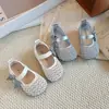 Sapatos de Couro Infantis 2026 Outono Novo Estilo Menina Bebê Criança Princesa Strass Sapatos Individuais Sapatos de Couro Sapatos de Dança Performance