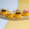 Accesorios de Patito Amarillo para Vecindario Transfronterizo, Linli No. Juguete de Decoración DIY de Pelo de Pato 8 Piezas, Regalo Hecho a Mano de Té con Leche de Limón