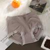 Ropa interior para mujer, pantalones de cintura alta cómodos y agradables para la piel, entrepierna de algodón puro, vientre de niña que se contrae, bragas de mujer de primavera y verano de color melocotón