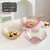 Prato de Frutas Doméstico da Moda, Utensílios de Mesa e Cozinha de Alto Padrão, Prato de Nozes Estilo Chinês para Sala de Estar, Prato para Lanches, Prato para Doces, Versão Espessada