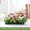 Hc-Cd3 Arreglo de Macetero de Flores de Planta Verde Simulada Combinación de Partición de Plantas Decoración de Paisajismo con Flores Artificiales Flores Falsas