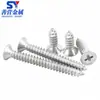 Tornillos Autorroscantes Avellanados de Acero Inoxidable 304, Tornillos de Cabeza Phillips, Tornillos Extendididos, Tornillos Autorroscantes para Madera de Cabeza Plana 2.9-6.3