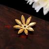 Cobre puro retendo a cor de cinco pétalas tridimensionais toro flor cap antique diy artesanal frisado hairpin cocar acessórios de material
