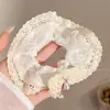 Goma para el Cabello Dulce y Versátil para Niñas, Estilo Coreano, Estilo Perezoso, Tamaño Extra Grande, Adecuada para Cabello Grueso, Banda Elástica de Alta Elasticidad para Peinados de Moño