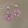 Aretes de Acero Pin Lazo Cuentas de Arroz Concha Verano Suave Elegante Elegantes Aretes Diseño con Sentido Nicho