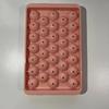 Molde creativo para cubitos de hielo caseros, de grado alimenticio, redondo, esférico, con tapa, 33 cubitos de hielo, red para cubitos de hielo, caja de hielo roja