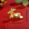 Colgante de resina Papá Noel muñeco de nieve DIY pulsera collar colgante accesorios de Navidad suministro transfronterizo