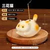 Adorno de quemador de incienso de gato lindo para decoración de mesa de té interior del hogar, soporte de incienso de mascota de té, nuevo modelo de gato auspicioso