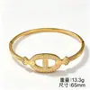 Pulsera de Acero de Titanio Chapada en Oro con Cruz para Mujer Multicolor de Alta Gama Cadena de Eslabones Doble Fila Completamente Diamantada Pulsera de Joyería de Mano al por Mayor de Fábrica