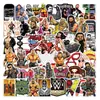 50 Piezas de Pegatinas Fighting We Sports Decoración Impermeable para Cuadernos, Botellas de Agua, Maletas, Bocinas, Guitarras, Guantes de Boxeo, Cascos