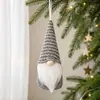 1 Pieza Decoraciones Navideñas Mingguan Creativo Colorido Tejido Hombre Viejo Sin Rostro Navideño Adorno Colgante Gnomo Colgante Decoración