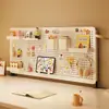 Prateleira de Armazenamento Vertical de Painel de Pegboard para Mesa de Trabalho Sem Furos Organizador de Mesa para Estudante Prateleira de Armazenamento Prateleira de Exibição