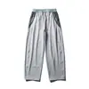 Pantalones Casuales de Exterior con Bolsillo de Bloques de Color con Cremallera para Hombre, Corte Holgado, Secado Rápido, Antibacteriano, Ligero, Jogger Deportivo con Cordón