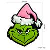 Grinch navideño monstruo de pelo verde cuentas DIY collar anticaída silicona dibujos animados cuentas sueltas accesorios para collar pulsera