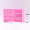 Caja de almacenamiento de escritorio minimalista para sala de estar, seis compartimentos, multi-compartimentos, tipo cajón, caja de escritorio para documentos, caja de almacenamiento a prueba de polvo multicolor