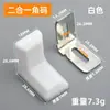 Soporte de esquina de plástico, blanco, nailon engrosado, ángulo recto de 90 grados, para fijar estantes de gabinetes de muebles, conector de hardware, ángulo de hierro