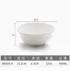 Tigela de Macarrão de Melamina, Tigela Pequena Caótica para Macarrão de Arroz, Tigela de Macarrão Plástica Comercial Imitação de Porcelana, Tigela para Mingau de Café da Manhã, Tigela de Arroz, Tigela para Sopa de Macarrão, Espessada