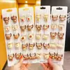 Gomas para el pelo de color café con leche de dibujos animados para niñas, Diademas para bebé, Gomas elásticas, Accesorios para el pelo, Gomas para el pelo de bebé, Seguras y sin marcas