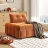 Cama plegable multifuncional color crema para apartamentos pequeños, sofá perezoso, sofá cama individual de doble propósito para sala de estar, extensible