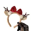 Headdress de Natal de Princesa Fugitiva Bola de Pelo Galhos Aro de Cabelo Fofo Cogumelo Sino Alfinete de Cabelo de Veado Faixa de Cabeça de Alce Acessórios de Cabelo