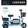 Triciclo Eléctrico, Pequeño, Triciclo Plegable Ligero para Recoger Niños y Señoras, Uso Doméstico para Ancianos, Leidezhu