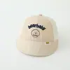 Chapéu de Proteção Solar Infantil Estilo Coreano Transfronteiriço Verão Super Fofo de Menino com Aba Larga Meio Tela Chapéu de Pescador Divertido Urso Urso Secagem Rápida