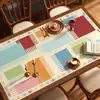 Jogo Americano de Mesa, Estilo Moderno Americano, Impermeável, À Prova de Óleo, Resistente ao Calor, Toalha de Mesa Lavável, Jogo Americano de Mesa de Centro, Jogo Americano de Proteção de Mesa de Alta Qualidade